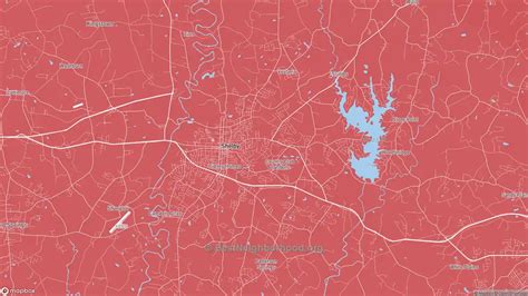 Cleveland County, NC Political Map – Democrat & Republican Areas in ...