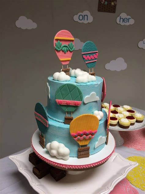 Hot Air Balloon Baby Shower Cake CakeCentral
