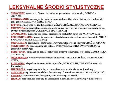 Znalezione Obrazy Dla Zapytania Srodki Stylistyczne Studyblr