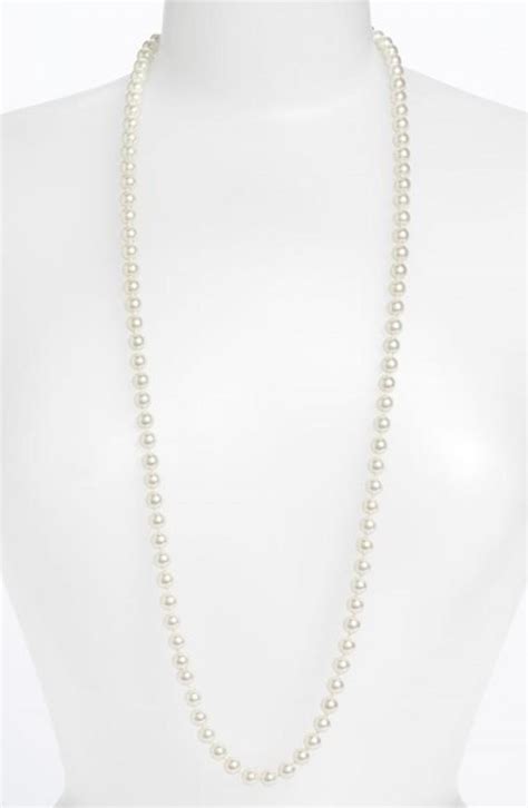 Givenchy Long Glass Pearl Necklace 2178476 Weddbook