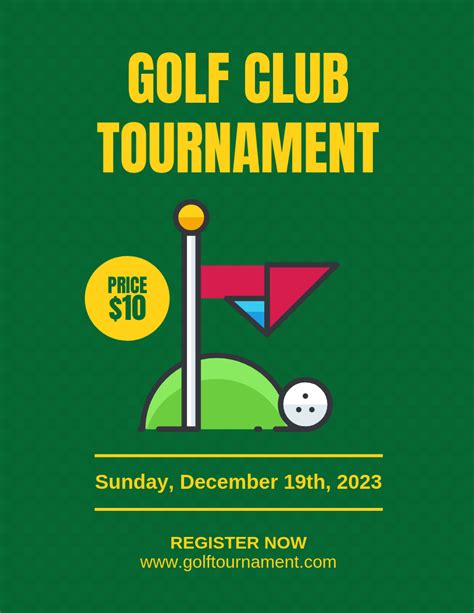 Golf Club Tournament Flyer Template Venngage