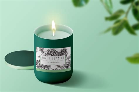 pine scented candle :: Behance