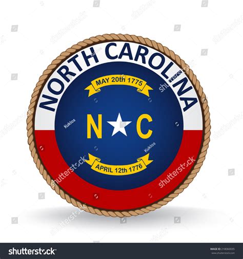 North Carolina Seal Stock Vector Illustration 218060035 : Shutterstock