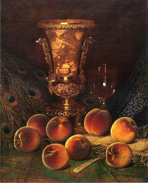 Artwork Replica Still Life With Peaches And Marble Vase By