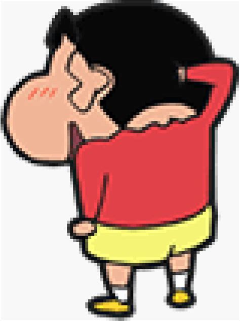 "Shin Chan Kid Japanese Cartoon" Sticker for Sale by thearrtfive | Redbubble