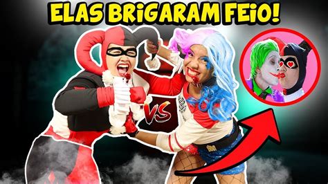 A IRMÃ MALVADA BEIJOU O CORINGA NA BOCA E A ARLEQUINA BRIGOU FEIO