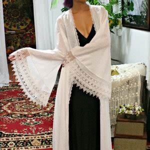White Cotton Robe Dotted Swiss Robe Bridal Lingerie Wedding White Robe White Sleepwear White