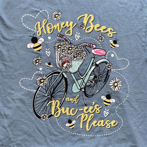 Buc Ees Honey Bees And Bucees Please Spring Blue T Sh Gem