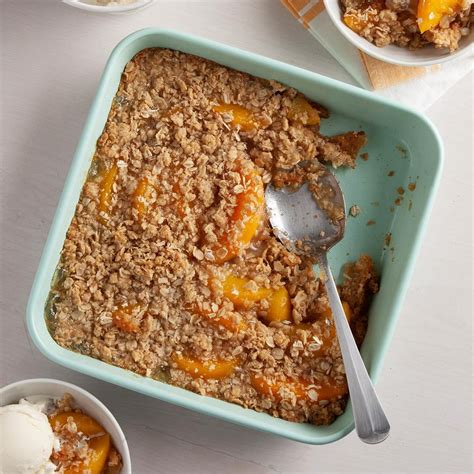 Peach Crisp With Canned Peaches Recipe How To Make It