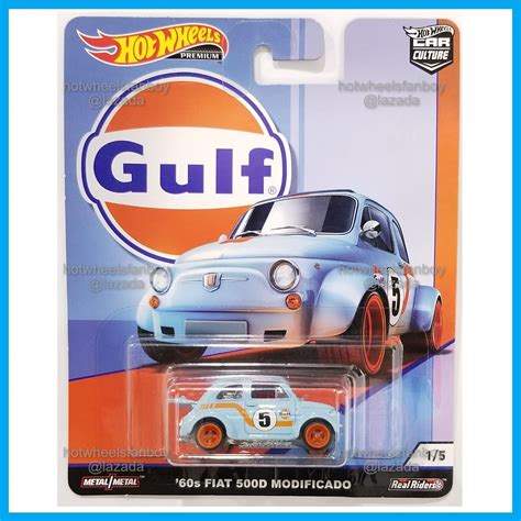 Hot Wheels S Fiat D Modificado HW Premium Car Culture Gulf Series Blue Small City