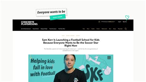 In the media — Sam Kerr Football