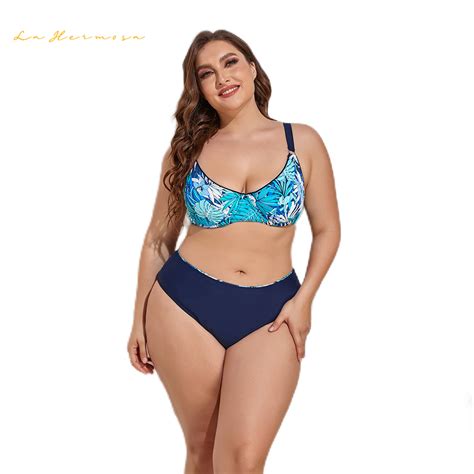 Sexy Fashion Print Two Piece Bikini Underwire Without Chest Pad Swimsuit Bathing Suit Women Sexy