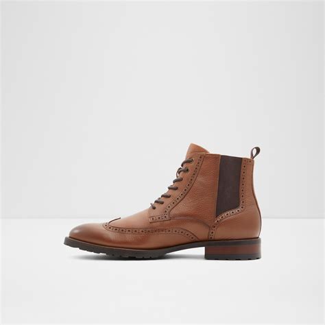 Botas Para Homem Em Pele Cognac SALINGER240001043 ALDO Portugal