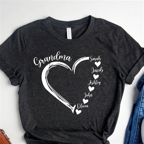 Custom Grandma Shirt Etsy