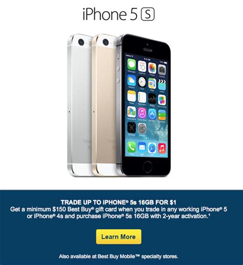 Best Buy Offering Free 16gb Iphone 5s With Trade In Of Iphone 4s Or 5