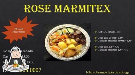 Menu Em Rose Marmitex Restaurante Campinas