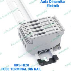 Jual UK5 HESI Fuse Terminal Block Din Rail EWIG 0 2 4mm 800V 6 3A