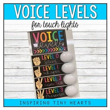 Voice Levels For Classroom Management For Touch Lights TPT