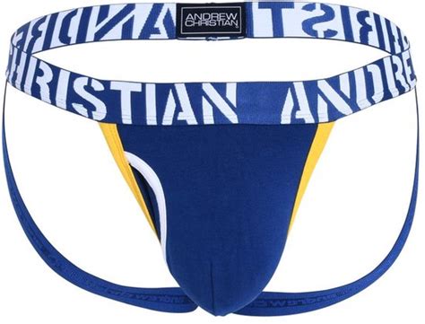Andrew Christian FLY JOCK W ALMOST NAKED Navy MAAT XL Heren Ondergoed Bol