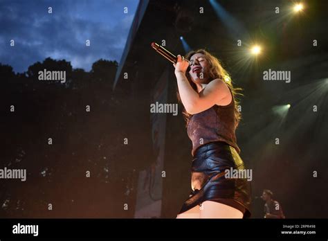 Adé performs during the RTL2 Essonne en Scene Festival in Chamarande