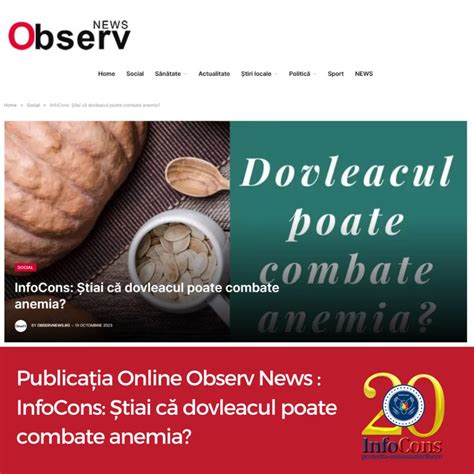 Publica Ia Online Observ News Infocons Tiai C Dovleacul Poate