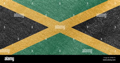 Jamaica Fabric Flag Cotton Material Wide Flags Wallpaper Colored Fabric