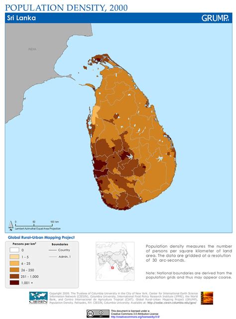 Sri Lanka Population Density 2000 Population Density Mea Flickr