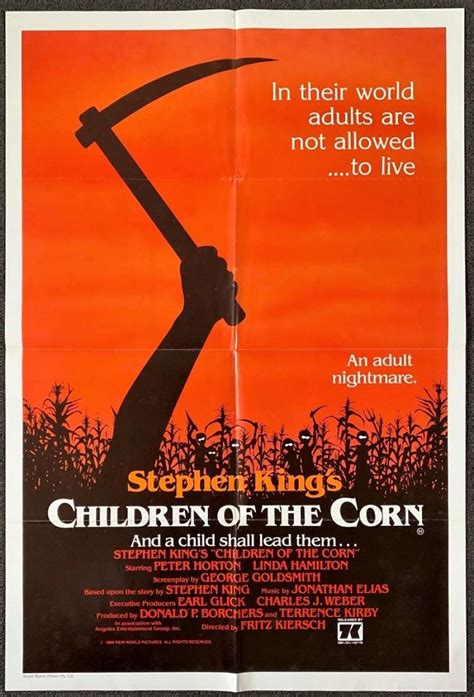 All About Movies - Children Of The Corn 1984 movie poster one sheet ...