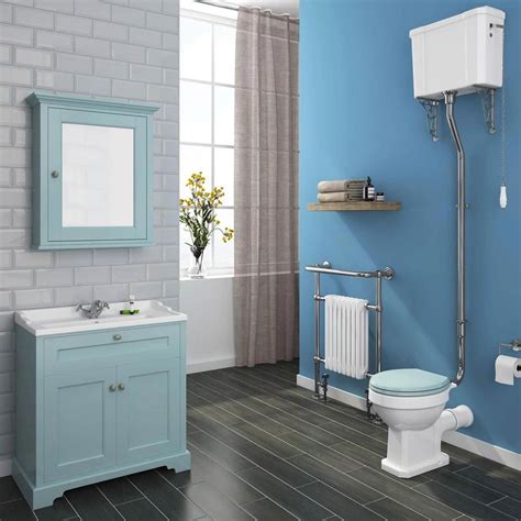 Old London Blue 800mm Freestanding Vanity Units