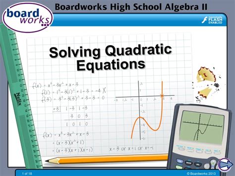 Ppt Solving Quadratic Equations Powerpoint Presentation Free