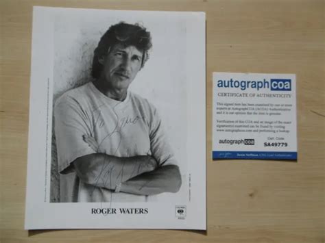 ROGER WATERS PINK Floyd Original Autogramm Signed 20x25 Cm Bild ACOA