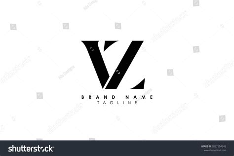 Alphabet Letters Initials Monogram Logo VZ ZV Royalty Free Stock