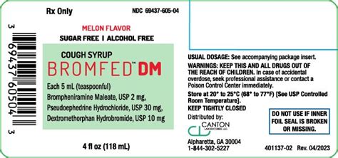 Bromfed Dm Package Insert Prescribing Information