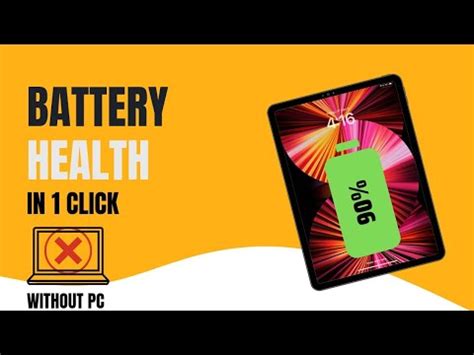 How To Check Ipad Battery Health Without Pc Youtube