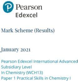 Mark Scheme Results January Pearson Edexcel International