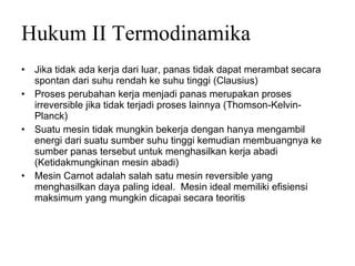 Hukum Termodinamika Kedua Ppt