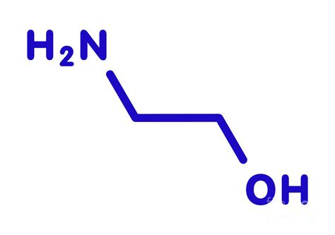 Ethanolamine Molecule By Molekuul Science Photo Library