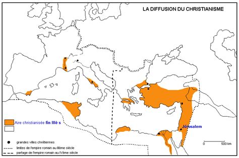 Cartes Sur La Naissance Et La Diffusion Du Christianisme Odyss E