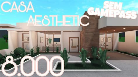 BLOXBURG CASA MODERNA AESTHETIC NÃO PRECISA DE GAMEPASS Speedbuild