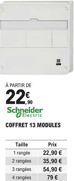 Promo Coffret Modules Schneider Electric Chez E Leclerc Brico