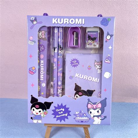 Jual PENSIL SET SANRIO KUROMI CHINAMOROL MELODY SET ALAT TULIS 6 IN 1