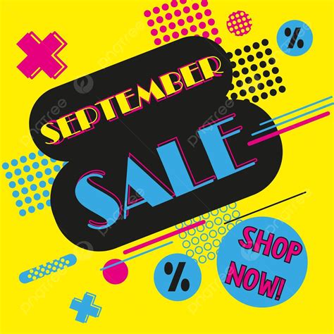 September Sale Discount Banner With Brush Vector Design Vector Sticker