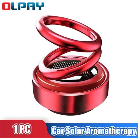 Car Solar Aromatherapy 360 Degree Rotation Car Air Freshener Perfume