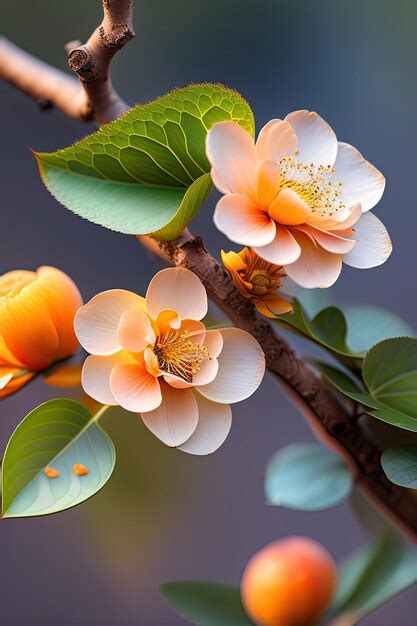 Premium AI Image | Apricot flowers