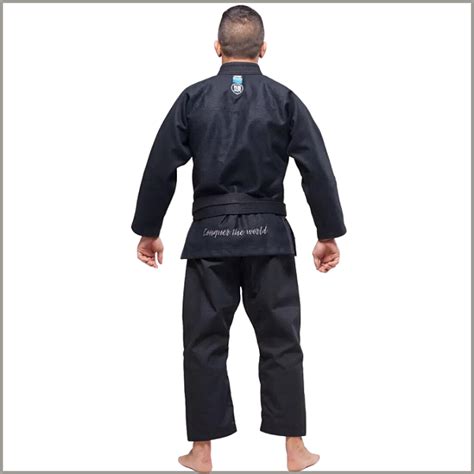 Kimono Jiu Jitsu Preto Atama Mundial Black Belt Store Jiu Jitsu