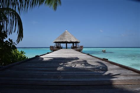 Premium Photo Empty Jetty Leading To Sea