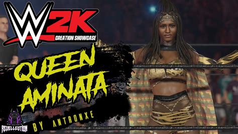 WWE 2K Creation Showcase Queen Aminata WWE2K23 WWE Revelleution