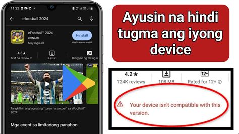 Ayusin Ang Iyong Device Ay Hindi Tugma Sa Bersyong Ito Android