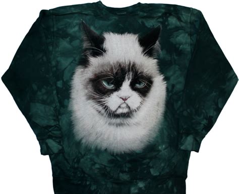 Grumpy Cat Tie Dye Crew Sweatshirt