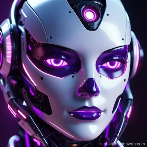 Cyborg Face In Unreal Engine 5 AI Stable Diffusion Online